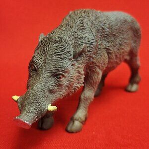 Wild Boar Warthog Toy Figurine Wild Pig Feral Hog Animal Toy